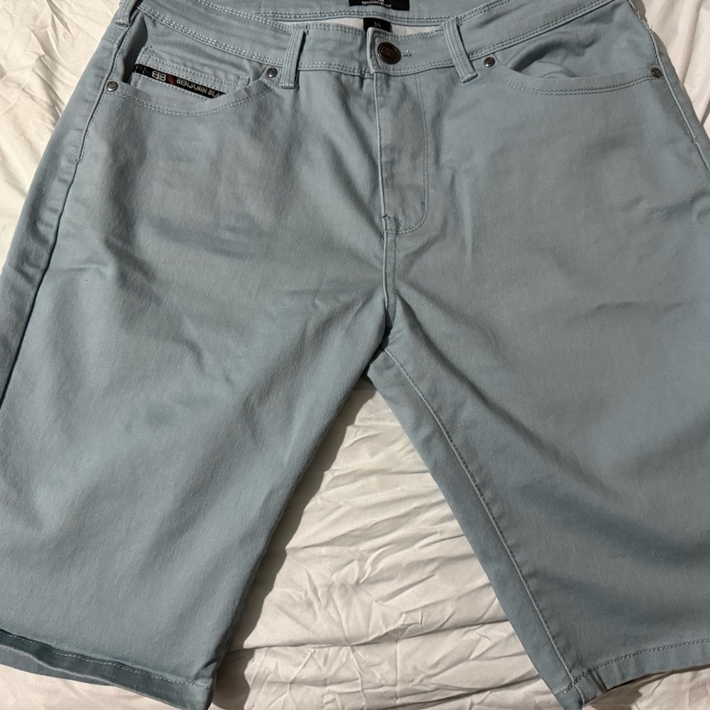 Men's Light Blue Shorts Benjamin Black